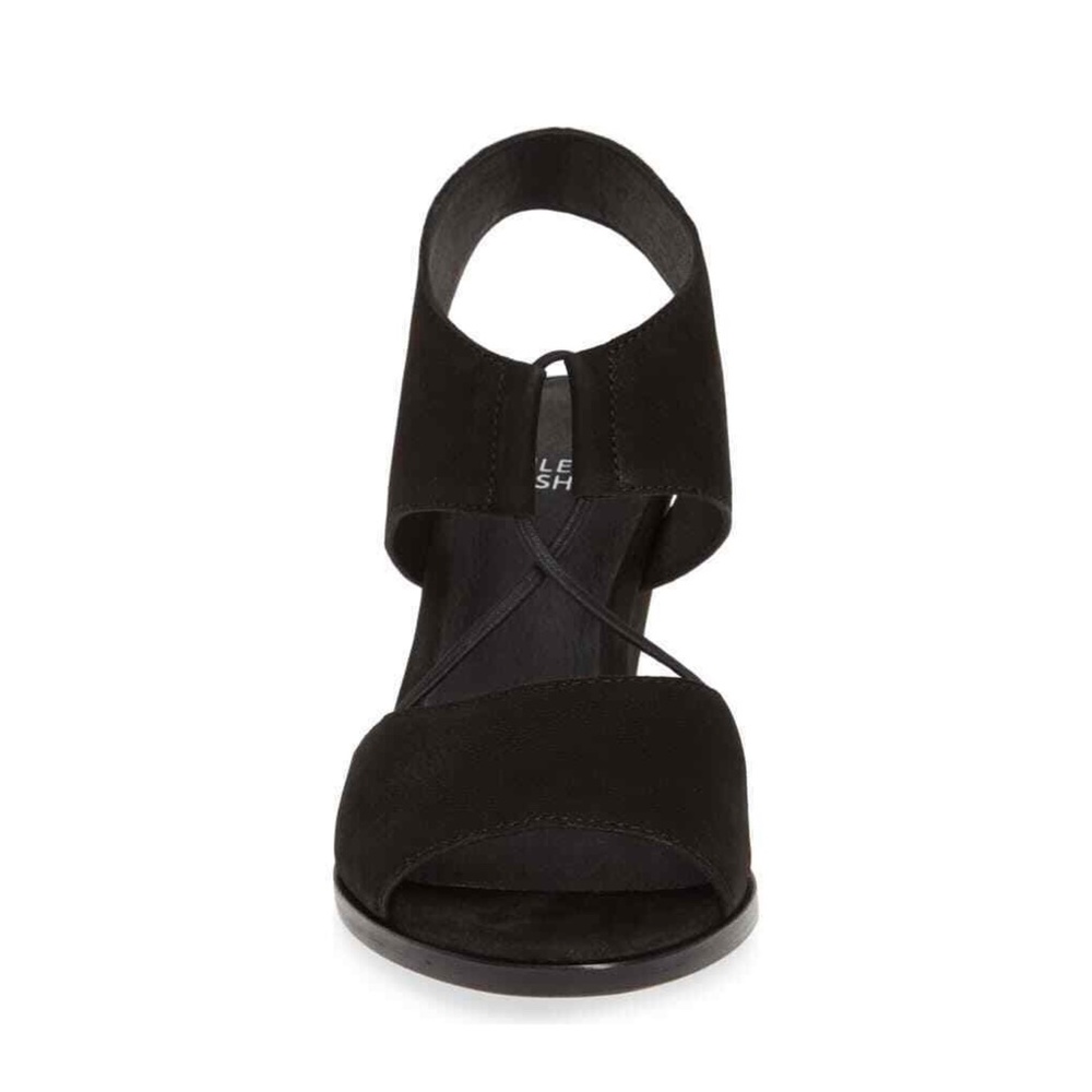 ✨NIB✨ EILEEN FISHER Doe Nubuck Sandals Black Sz 7.5M - Picture 4 of 5